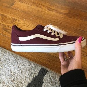 Maroon vans